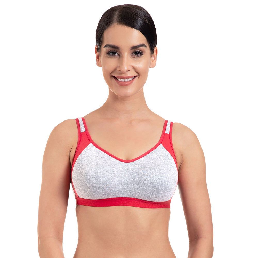 Komli Double Layered Seamless Non-Padded Cotton Rich Full Coverage