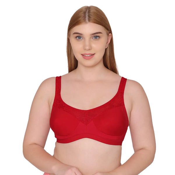 Buy Souminie Single Layered Non-Wired Full Coverage Minimiser - Red at  Rs.239 online