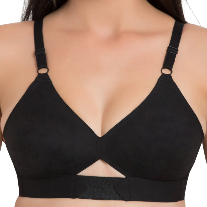 Souminie SEAMLESS Double Layered Non-Wired Full Coverage Bra - 100